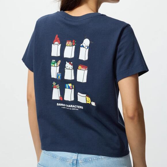 Uniqlo Tops - Uniqlo Sanrio Supermarket My Melody Hello Kitty Pochacco T-shirt in Navy